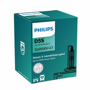 Xenonlamp D5S Philips X-tremevision 12410XV gen2 +150% meer licht - 179,95